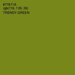 #77871A - Trendy Green Color Image